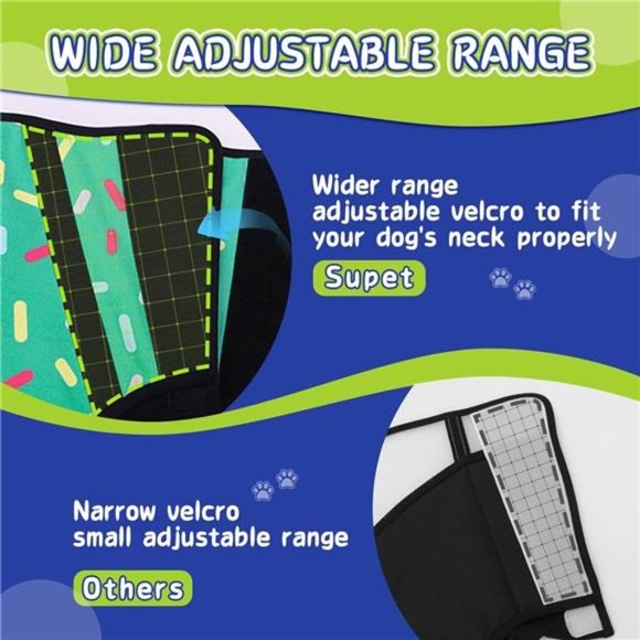 Dog Cones for Large Dogs, Soft Dog Cones, Adjustable Pet Recovery Collar, S - Picture 6 of 7